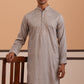 Men's Geometric Embroidered Kurta (65KO 5358 Grey ) [FF] [P-15]