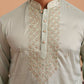 Men's Geometric Embroidered Kurta ( 65KO 5358 Pista ) [FF] [P-15]