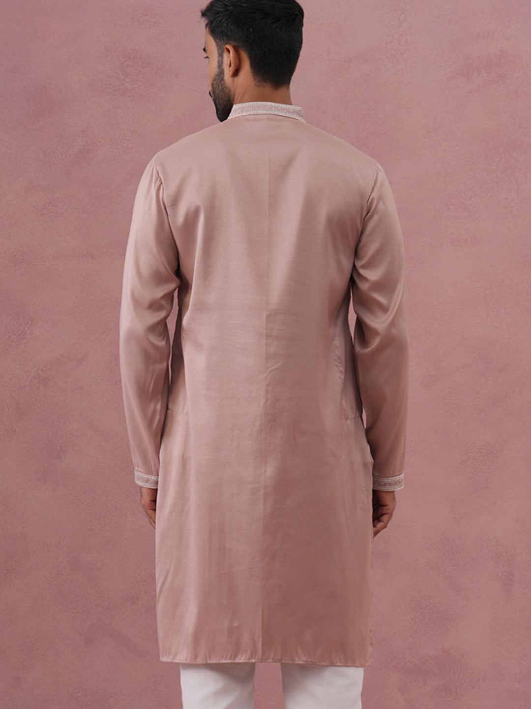 Heavy Floral Thread Work Kurta ( 65KO 5359 Peach ) [FF] [B-1-2]