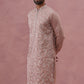 Heavy Floral Thread Work Kurta ( 65KO 5359 Peach ) [FF] [B-1-2]