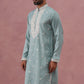 Men's Festive Cotton Blend Kurta (65KO 5360 Blue ) [FF] [A-1-4]