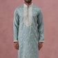 Men's Festive Cotton Blend Kurta (65KO 5360 Blue ) [FF] [A-1-4]