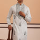 Traditional Embroidered Silk Blend Kurta (65KO 5361 Blue ) [FF] [P-5]