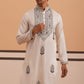 Traditional Embroidered Silk Blend Kurta (65KO 5361 White ) [FF] [P-5]