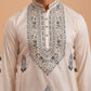 Traditional Embroidered Silk Blend Kurta (65KO 5361 White ) [FF] [P-5]
