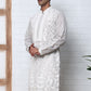Floral Embroidered Silk Blend Kurta (65KO 5362 Grey ) [FF] [A-1-4]