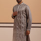 Festive Silk Blend Kurta with Sequins Work (65KO 5363 Grey ) [FF] [A-1-4]