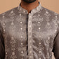 Festive Silk Blend Kurta with Sequins Work (65KO 5363 Grey ) [FF] [A-1-4]
