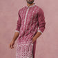 Festive Silk Blend Kurta with Sequins Work ( 65KO 5363 Maroon ) [FF] [A-1-4]