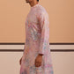 Abstract Printed & Embroidered Kurta ( 65KO 5364 Peach ) [FF] [Q-8]