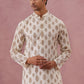 Silk-Blend Foil Printed Festive Kurta ( 65KO 5366 Cream ) [FF] [A-1-4]
