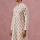 Silk-Blend Foil Printed Festive Kurta ( 65KO 5366 Cream ) [FF] [A-1-4]