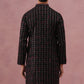 Silk Blend Embroidered Kurta for Men (65KO 5372 Black ) [FF] [B-1-2]