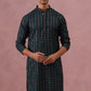 Silk Blend Embroidered Kurta for Men ( 65KO 5372 Olive ) [FF] [B-1-2]