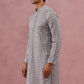 Grey Geometric Print & Sequin Kurta (65KO 5379 Grey ) [FF] [A-1-4]