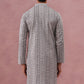 Grey Geometric Print & Sequin Kurta (65KO 5379 Grey ) [FF] [A-1-4]