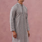 Grey Geometric Print & Sequin Kurta (65KO 5379 Grey ) [FF] [A-1-4]