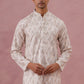 Peach Geometric Print & Sequin Kurta ( 65KO 5379 Peach ) [FF] [A-1-4]