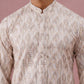 Peach Geometric Print & Sequin Kurta ( 65KO 5379 Peach ) [FF] [A-1-4]