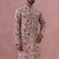 Abstract Printed Cotton Blend Kurta (65KO 5384 Brown ) [FF] [A-1-4]