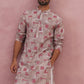 Abstract Printed Cotton Blend Kurta (65KO 5384 Brown ) [FF] [A-1-4]