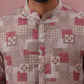 Abstract Printed Cotton Blend Kurta (65KO 5384 Brown ) [FF] [A-1-4]