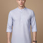 Men’s Casual Solid Short Kurta (65KO 5393 Blue ) [FF] [P-16]