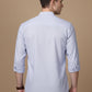 Men’s Casual Solid Short Kurta (65KO 5393 Blue ) [FF] [P-16]