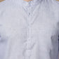 Men’s Casual Solid Short Kurta (65KO 5393 Blue ) [FF] [P-16]