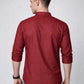 Men’s Casual Solid Short Kurta (65KO 5393 Maroon ) [FF] [P-16]