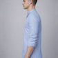 Men’s Blue Striped Short Kurta (65KO 5394 Blue ) [FF] [E-9]