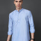 Men’s Blue Striped Short Kurta ( ANMSK 5394Blue )