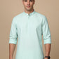 Men’s Green Striped Short Kurta (65KO 5394 Green ) [FF] [E-9]