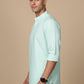Men’s Green Striped Short Kurta (65KO 5394 Green ) [FF] [E-9]