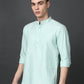 Men’s Green Striped Short Kurta ( ANMSK 5394Green )