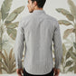 Men’s Grey Striped Short Kurta ( ANMSK 5394Grey )