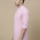 Solid Cotton Blend Short Kurta (65KO 5395 Pink ) [FF] [P-7]
