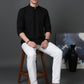 Black Casual Solid Short Kurta (65KO 5397 Black ) [FF] [P-7]