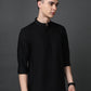 Black Casual Solid Short Kurta ( ANMSK 5397Black )