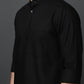 Black Casual Solid Short Kurta (65KO 5397 Black ) [FF] [P-7]