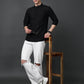 Black Casual Solid Short Kurta ( ANMSK 5397Black )