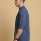 Blue Casual Solid Short Kurta (65KO 5397 Blue ) [FF] [P-7]