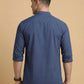Blue Casual Solid Short Kurta (65KO 5397 Blue ) [FF] [P-7]