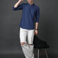 Blue Casual Solid Short Kurta ( ANMSK 5397Blue )