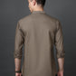 Brown Casual Solid Short Kurta ( ANMSK 5397Brown )