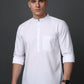 White Casual Solid Short Kurta (65KO 5397 White ) [FF] [P-7]