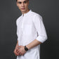 White Casual Solid Short Kurta ( ANMSK 5397White )
