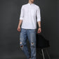 White Casual Solid Short Kurta ( ANMSK 5397White )