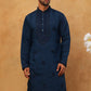 Silk Blend Embroidered Kurta for Men (65KO 5399 Royal ) [FF] [B-1-2]