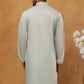 Silk Blend Embroidered Kurta (65KO 5400 Blue ) [FF] [B-1-2]